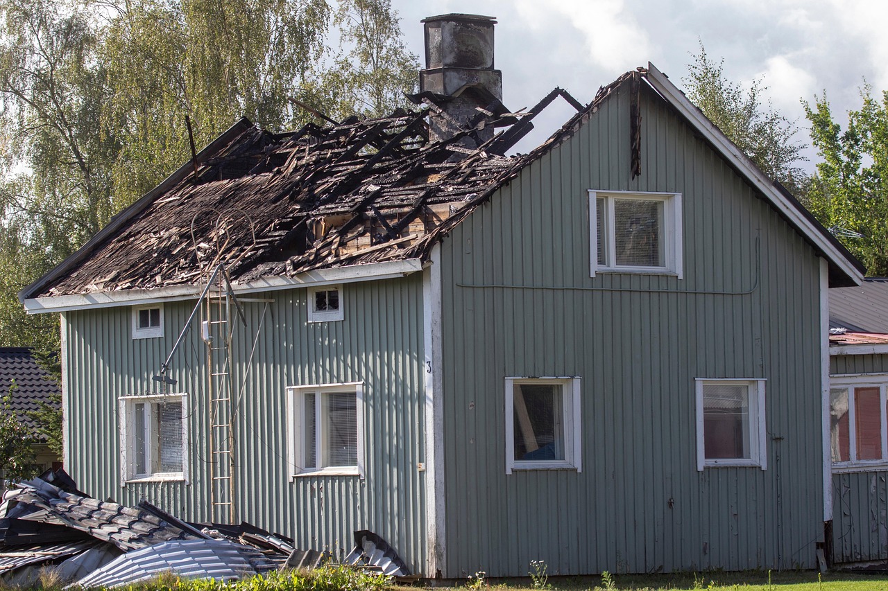 House after fire