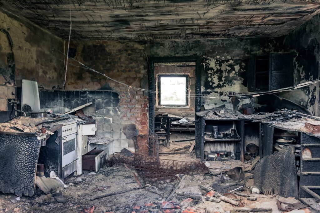 Fire damage restoration