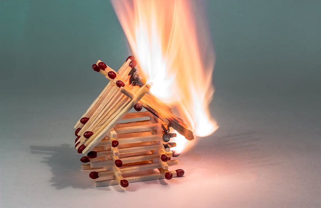 prevent house fire ilustration
