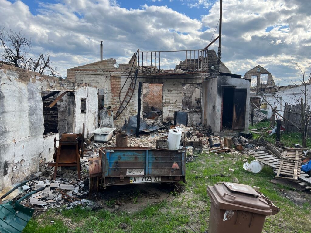 House after fire