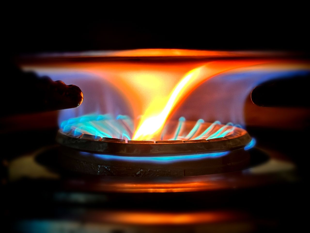 fire in kitchen