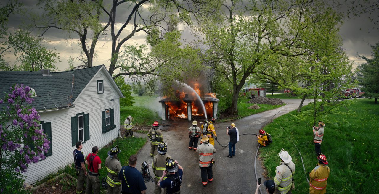 Firefighters In Action